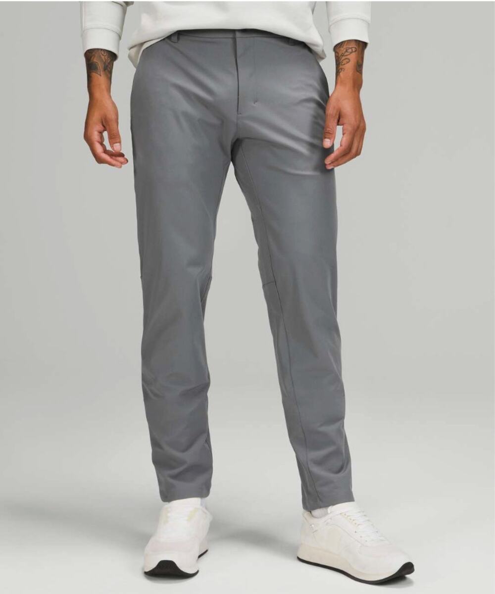 Lululemon Commission Slim Pant 31x30 Gray Warpstreme ABC Stretch Chino Trouser